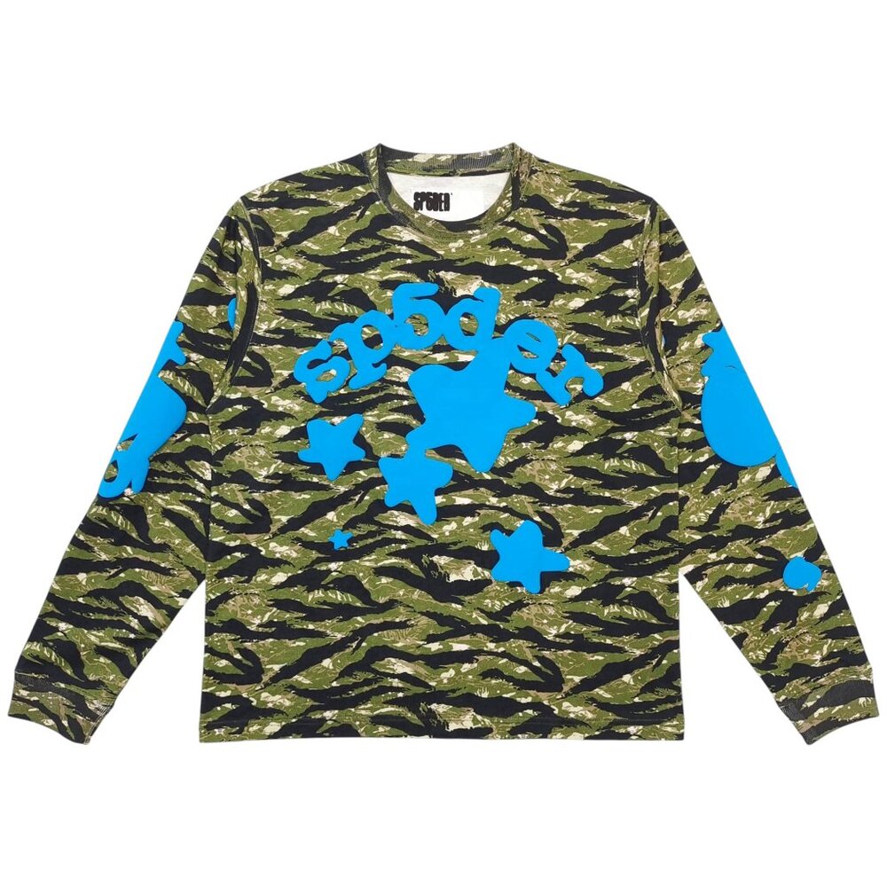 Sp5der Beluga Long Sleeve T-Shirt Tiger Camo